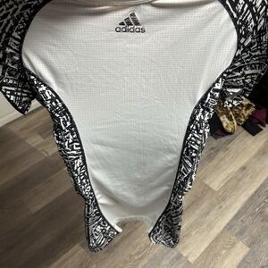 Adidas Techfit Padded Compression Shirt Mens L White Black Football